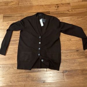 J Crew Brown Italian cashmere sweater